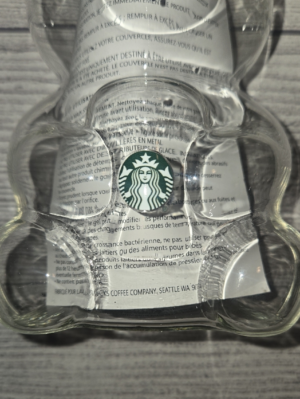 Starbucks 2025 Bearista Bear Glass Cold Cup Limited Edition NWT - Picture 3 of 6